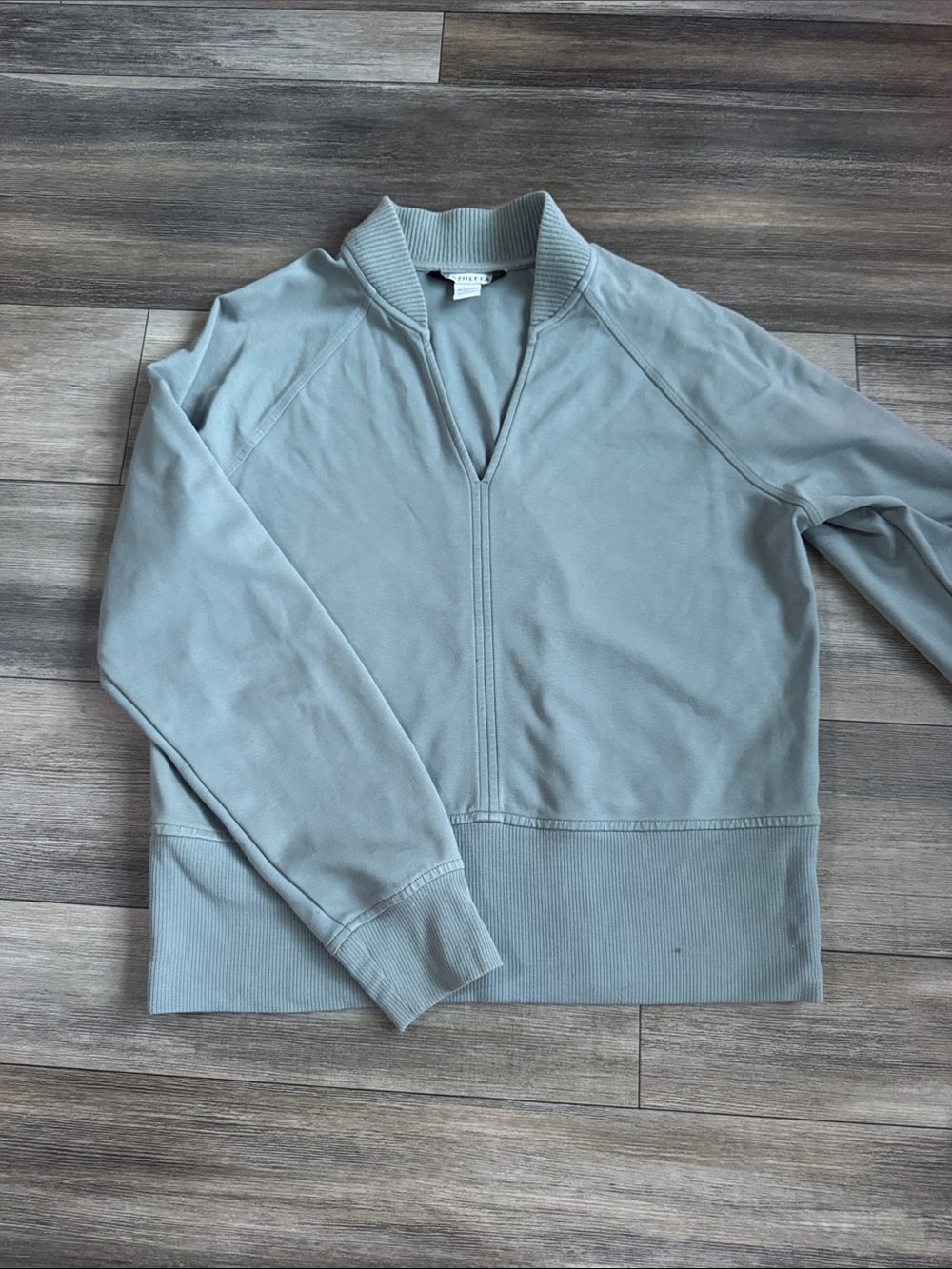 Athleta Light Blue Quarter-Zip Pullover